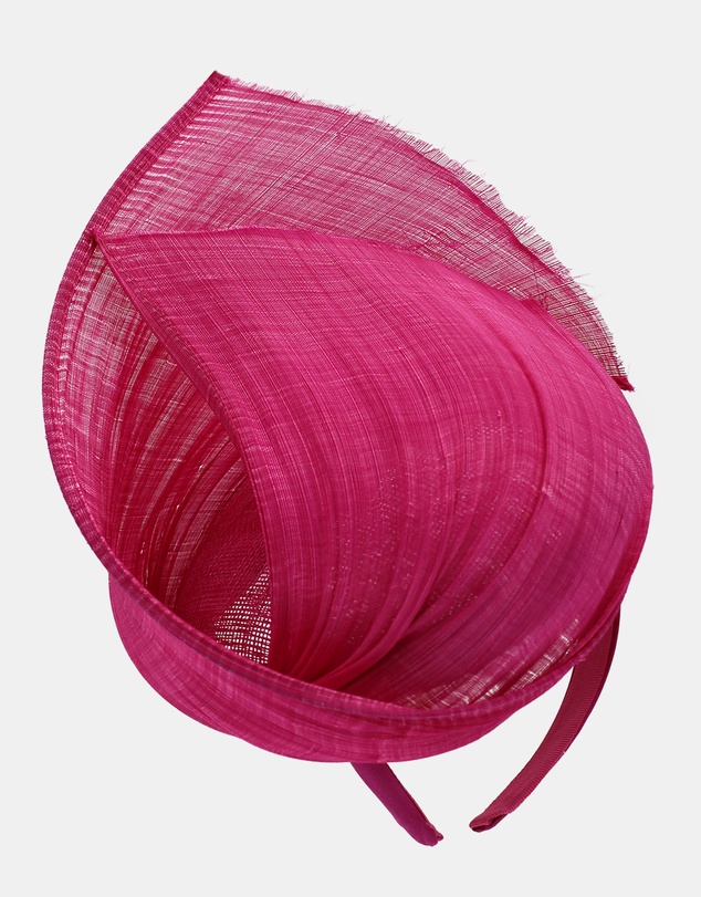 Morgan & Taylor - Vanya Fascinator in Hot Pink