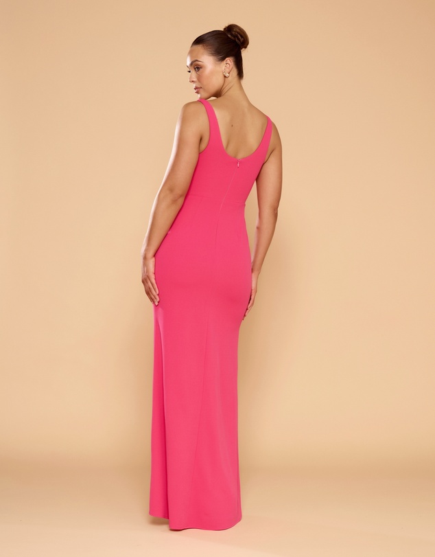 CATHERINE FERRARO - Elena Square Neck Gown