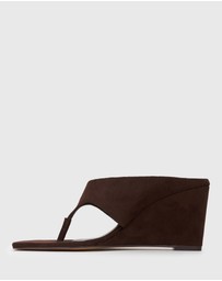 Betts - Selene Square Toe Wedge Sandals