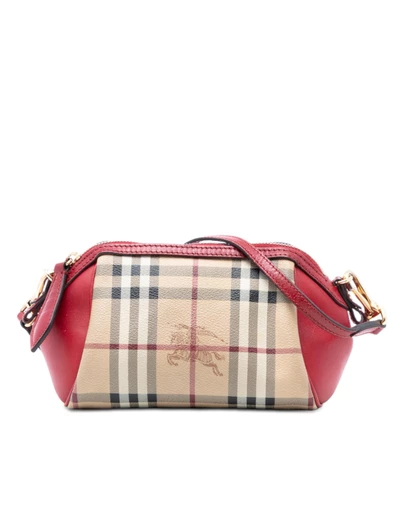 Pre-Loved by Azura Reborn - Pre-Loved Mini Haymarket Check Coated Canvas Blaze Crossbody