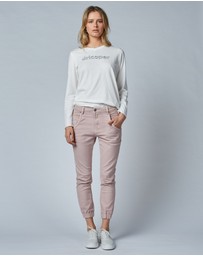 DRICOPER DENIM - Cuffed Pink Clay Jeans