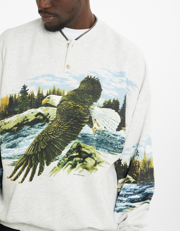 Vintage by The Real Deal - Pre Loved - Vintage 90s Eagle Wildlife Sweatshirt