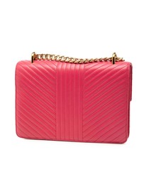 Pre-Loved by Azura Reborn - Pre-Loved Soft Calf Chevron Impunture Turn Lock Chain Crossbody