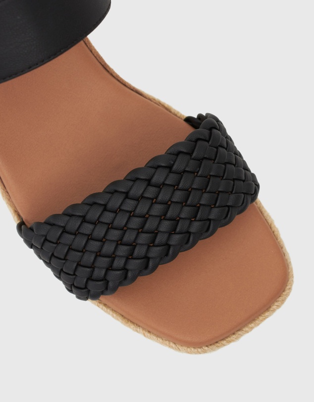 Zeroe - Wider Fit Kenzie Vegan Low Wedge Sandals