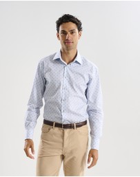 3 Wise Men - 3 Wise Men Lakeshore Blue Print Shirt