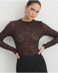 AERE - Brielle Lace Top