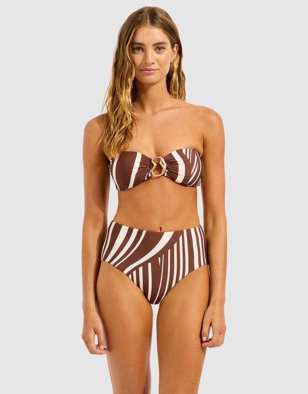 Seafolly - Coastline High Waisted Bikini Bottom