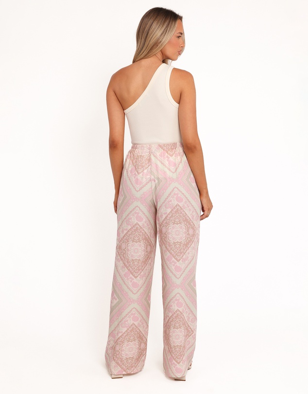 Petal & Pup - Varia Wide Leg Pant - Sage Paisley