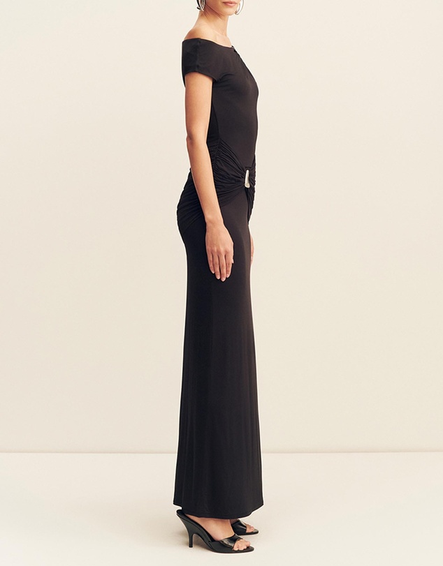 Shona Joy - Miro Asymmetrical Gathered Maxi Dress