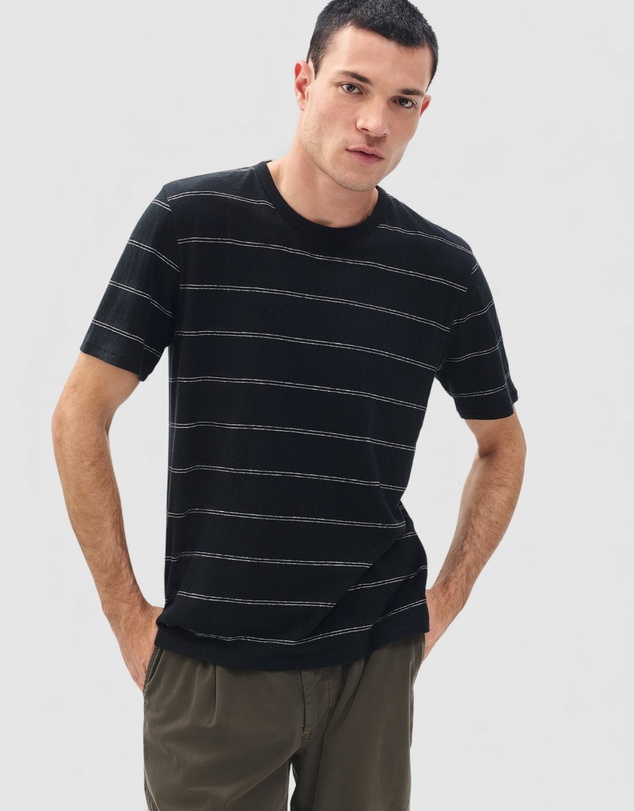 rag & bone - Hemp Stripe Classic Tee