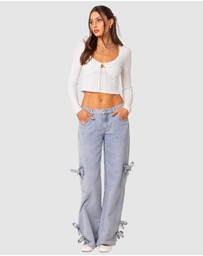 EDIKTED - Lorey Lacey Knit Top