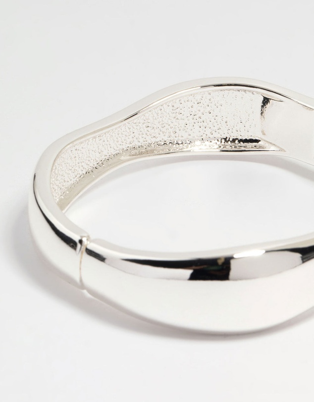 Lovisa - Silver Thin Wrist Hinged Bangle