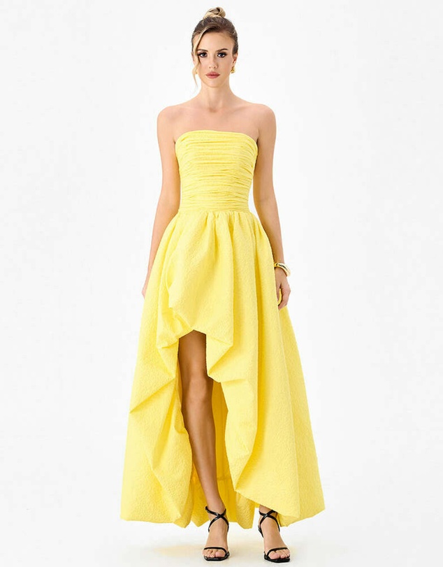 Bariano - Clover Strapless Balloon Hi Lo