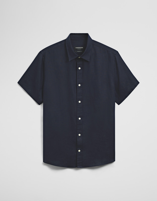 Country Road - Regular Fit Short Sleeve Linen Shirt