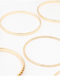 Lovisa - Gold Bangle Bracelets 12-Pack