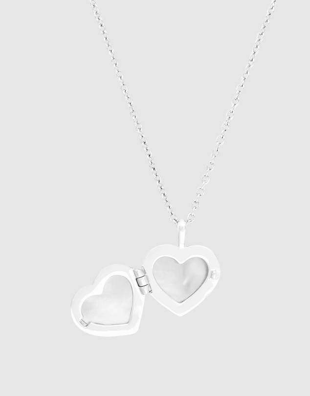 Wanderlust + Co - Heart Pearl Locket Necklace
