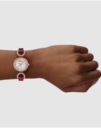Emporio Armani - Burgundy Analogue Watch