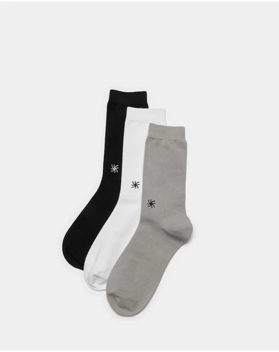 Clarks - 3-Pack Cloudsteppers Crew Socks