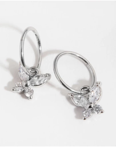 Lovisa - Surgical Steel Butterfly Sleeper Earrings