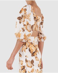 Amelius - Saint Lucia Linen Crop Top