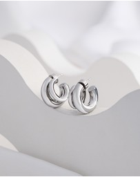 Wanderlust + Co - Hailey Double Nano Hoop 9mm Earrings