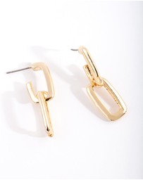Lovisa - Gold Plated Chunky Link Drop Earrings