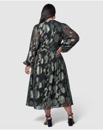 Pink Dusk by Curve Project - Secrets Metallic Maxi Dress