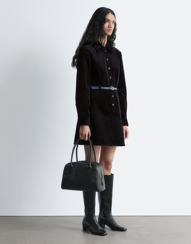 & Other Stories - Belted Velvet Mini Dress