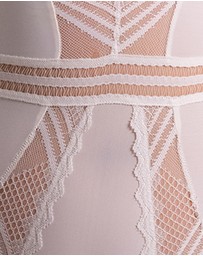 Passionata - Rodeo Plunge Opaque & Lace Lingerie Bodysuit