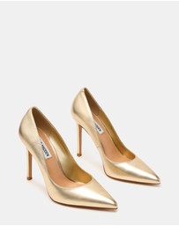 Steve Madden - Evelyn Gold Leather Heels