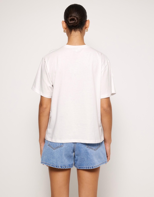 AERE - Tia Embroidered T-Shirt
