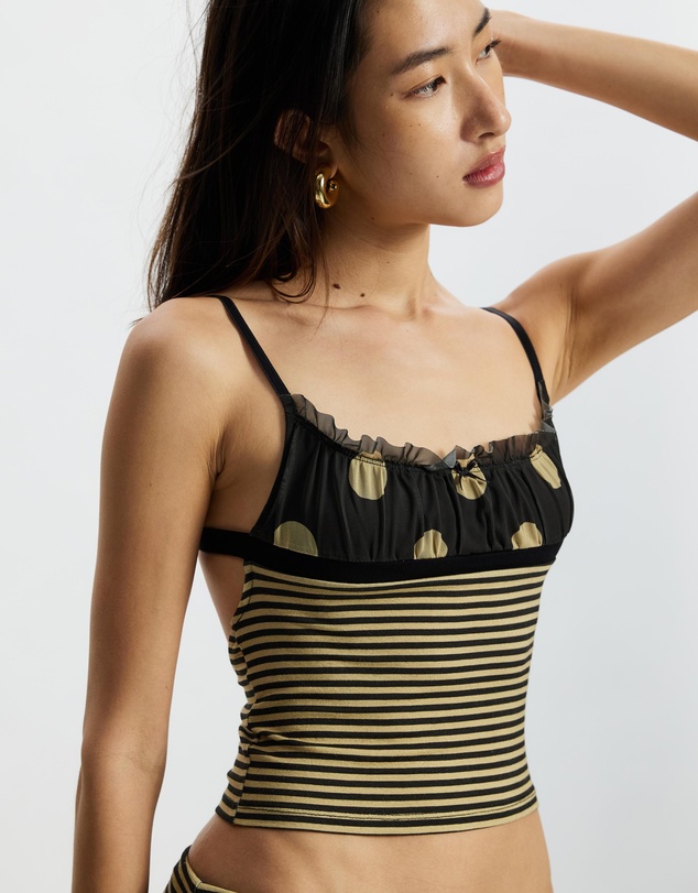 Jaded London - Lola Ruched Cami Top