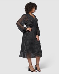 Pink Dusk by Curve Project - Fake Magic Midi Dress