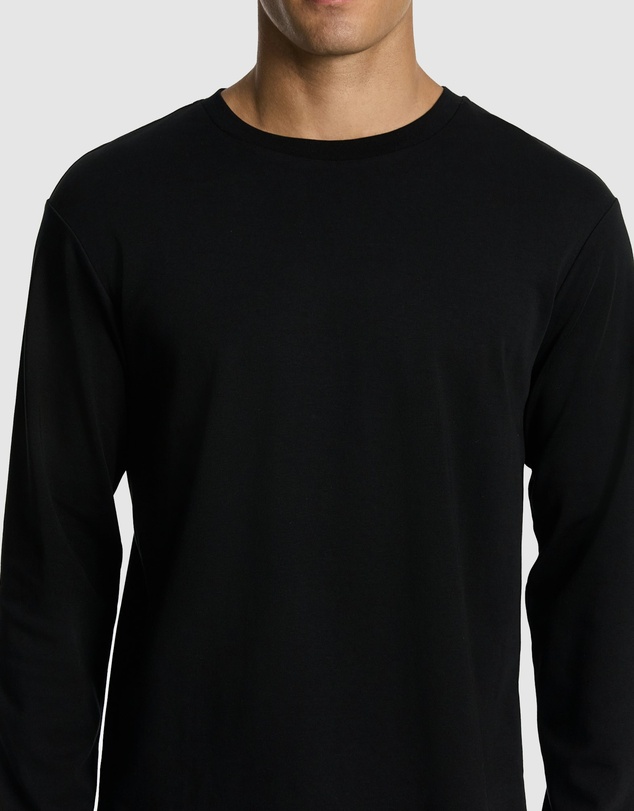 yd. - Zander Long Sleeve Mercerised Cotton Tee