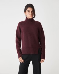 Forcast - Jada Notch Hem Turtleneck Knit