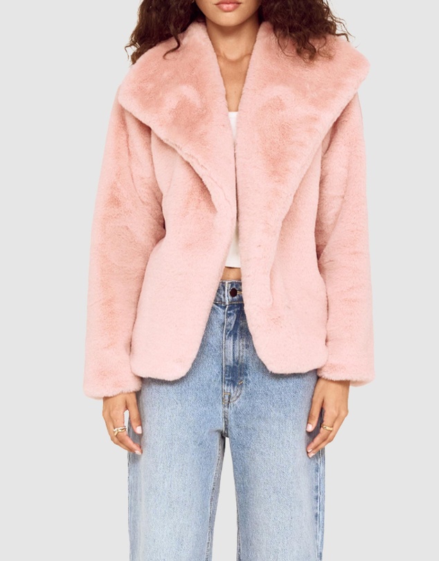 MINKPINK - Sigrid Faux Fur Coat