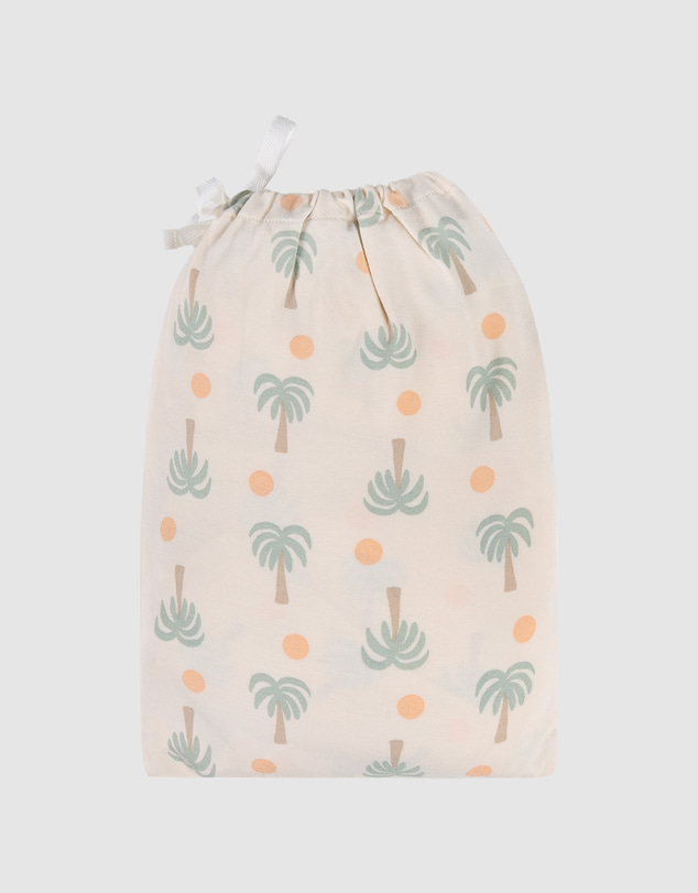 Kynd Baby - Fitted Cot Sheet in Palm Sunset