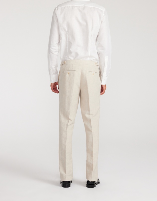 Calibre - Linen Cotton Twill Suit Pants Natural