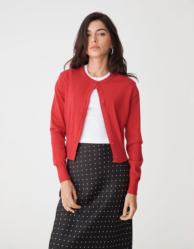 Forcast - Cassie Crew Neck Cardigan