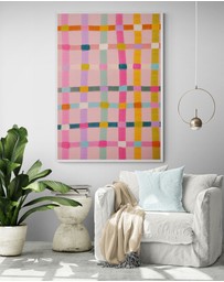 Inka Arthouse - Pink Abstract by Kartika Parmita Art Print