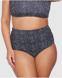 Artesands - Zig Zag Black Botticelli High Waist Swim Pant