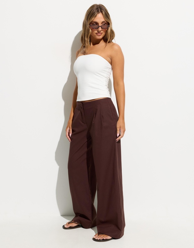 Dazie - Trevi Linen Blend Tailored Pants