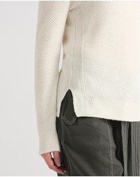 David Lawrence - Moss Stitch Knit Jumper
