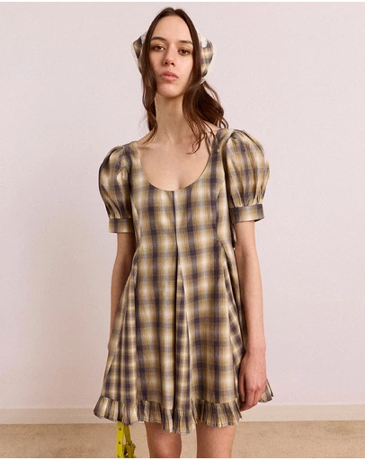 Damson Madder - Sabina Mini Godet Dress