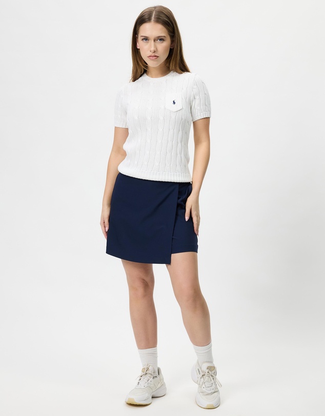 Polo Ralph Lauren - Cable-Knit Cotton Short-Sleeve Sweater - The ICONIC Exclusive