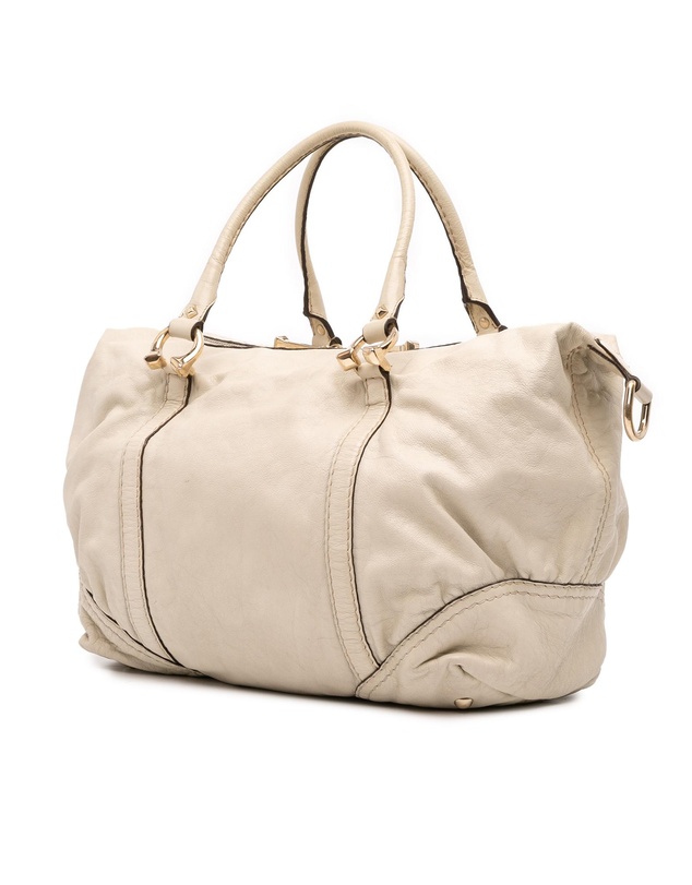 Pre-Loved by Azura Reborn - Pre-Loved Leather Horsebit Nail Boston Bag
