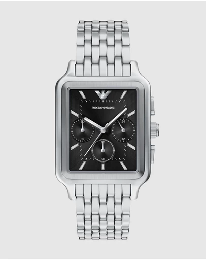 Emporio Armani - Silver Tone Chronograph Watch