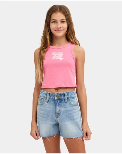 Billabong - Girls 8 to 16 Billa Star Cropped Tank Top