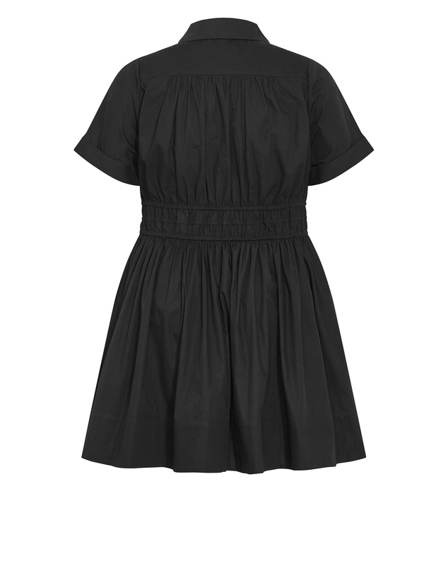 City Chic - Plus size Lana Mini Shirt Dress - black