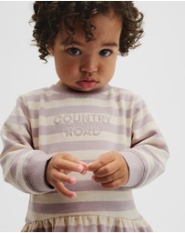 Country Road - Organically Grown Cotton Stripe Sweat Dress